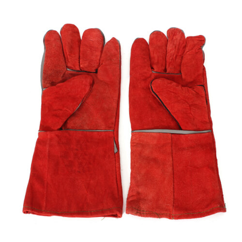 Red Welding Safety Gloves